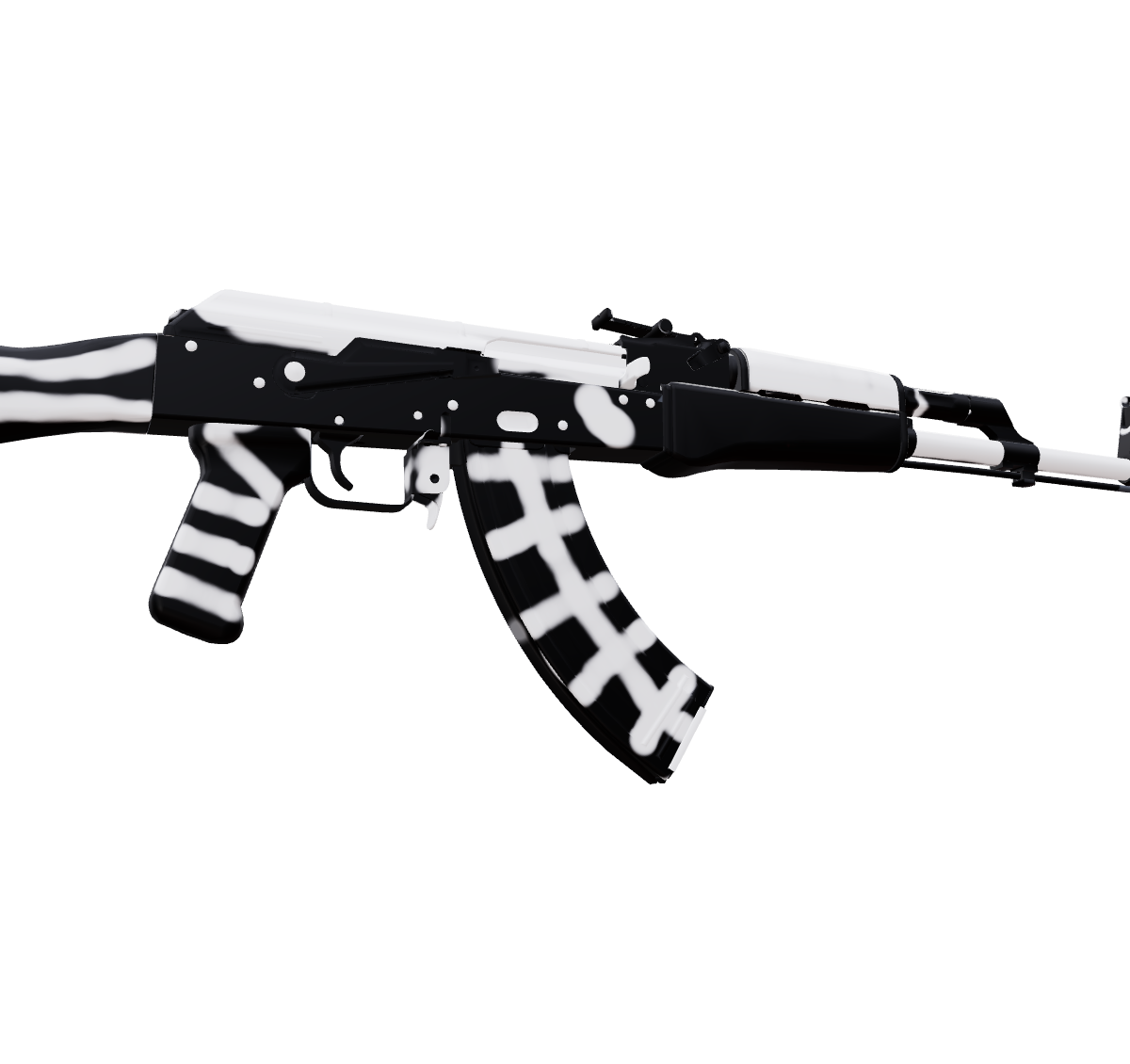 Skeleton Graffiti — a custom AK-47 CS2 skin