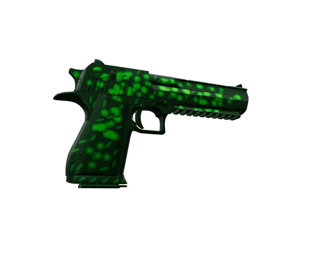 Desert Eagle Green Leopard — a custom Desert Eagle CS2 skin