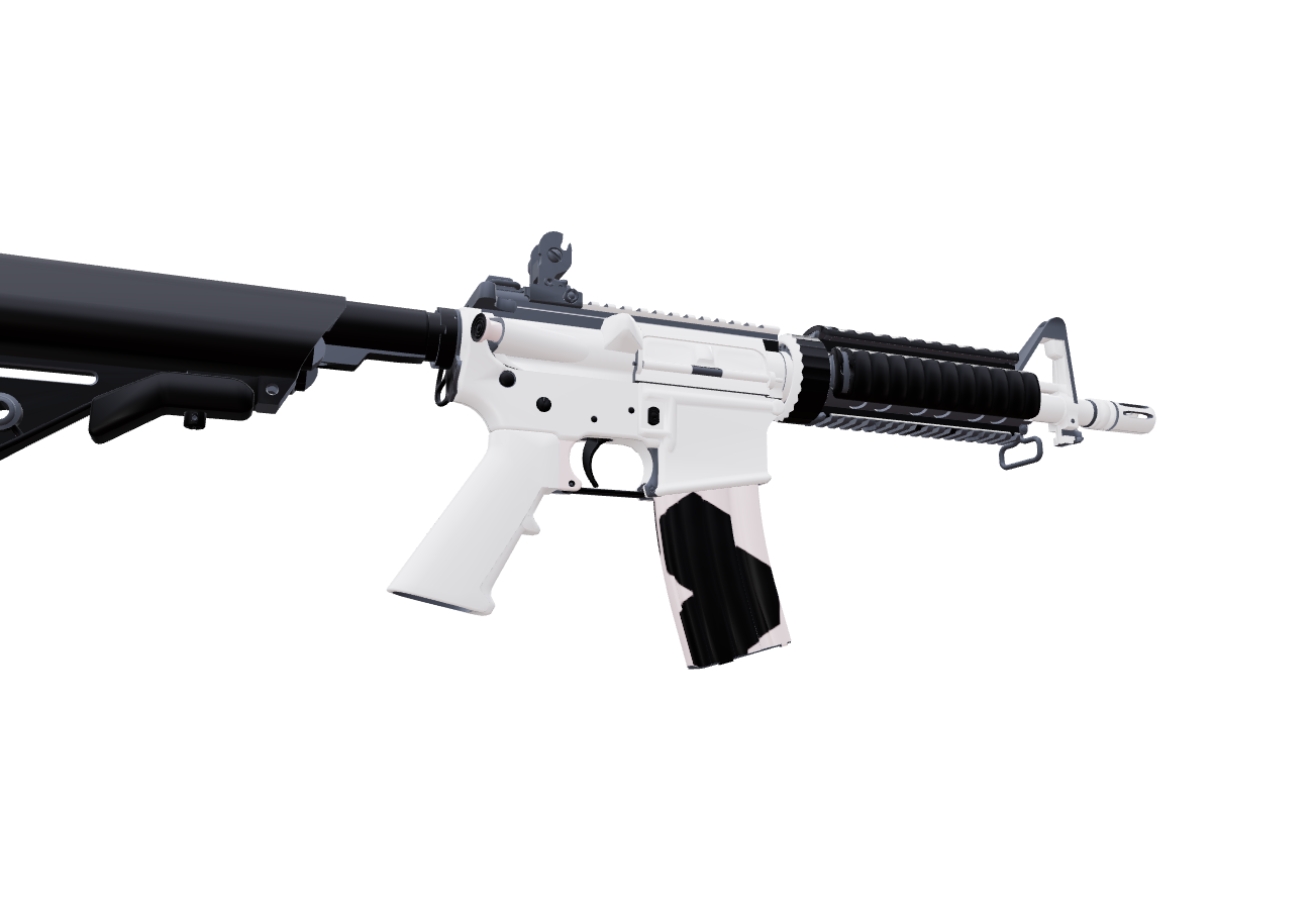 Zebra — a custom M4A4 CS2 skin