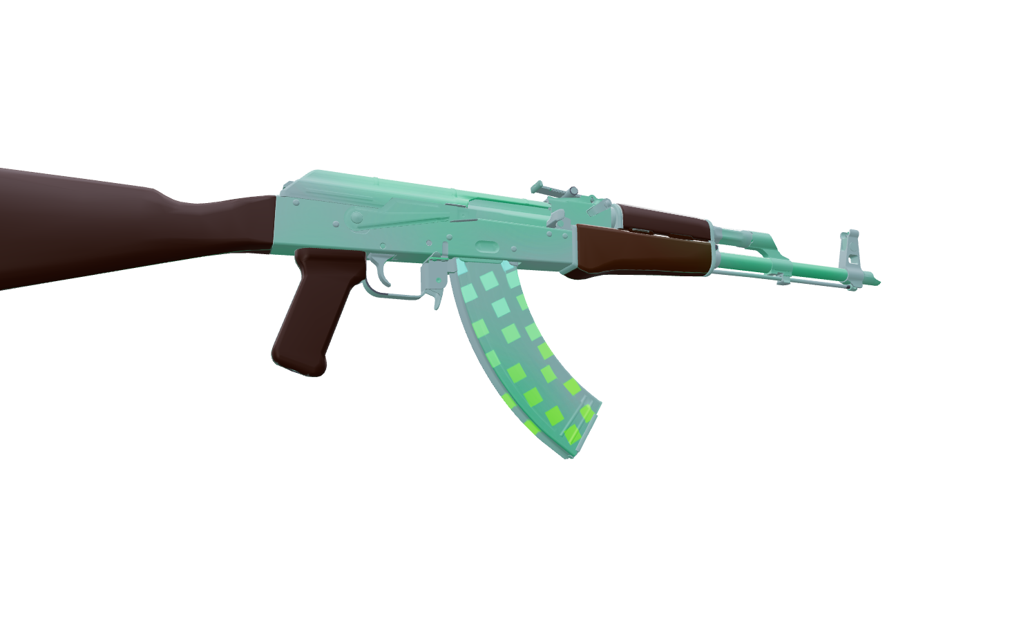 AK-47 peppermint — a custom AK-47 CS2 skin