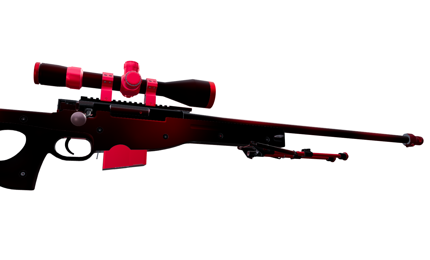 AWP red tooth — a custom AWP CS2 skin