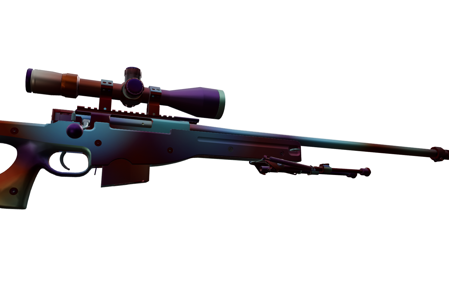 AWP Colorfull — a custom AWP CS2 skin