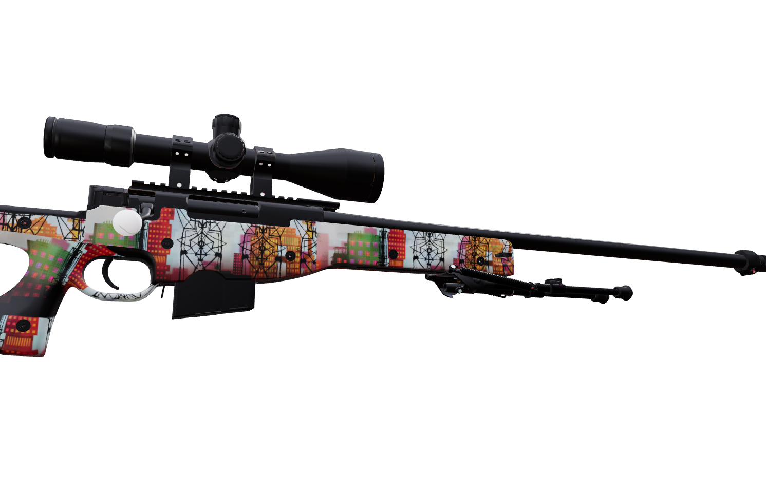 AWP city — a custom AWP CS2 skin