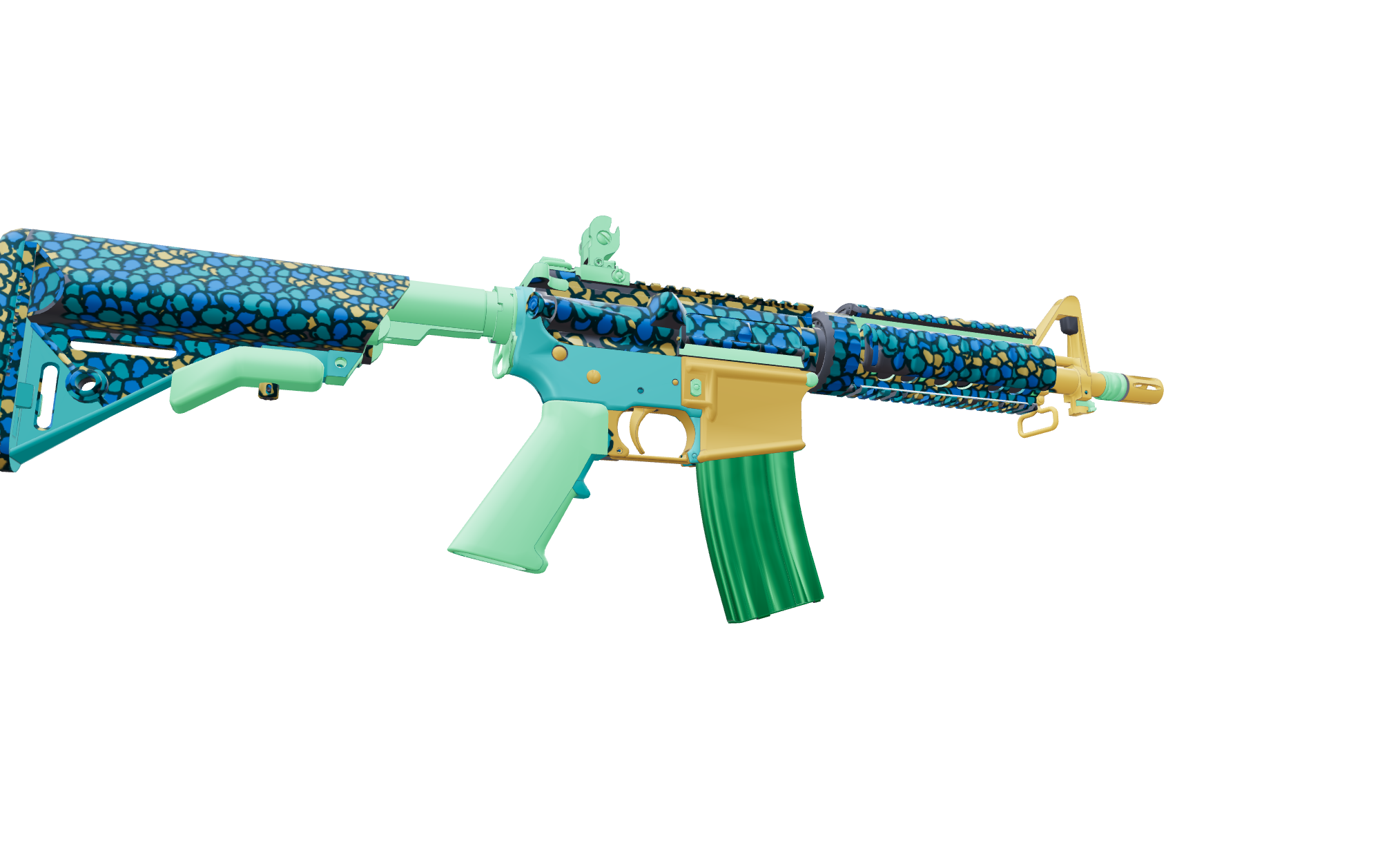 Fish Scales M4A4 — a custom M4A4 CS2 skin