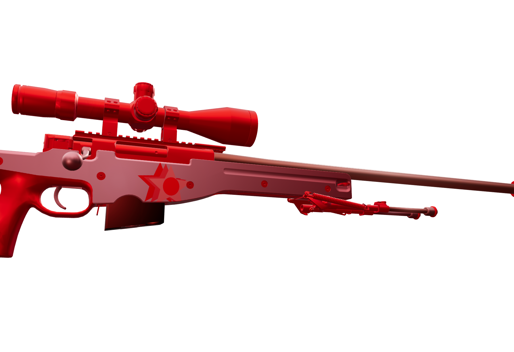 Red Star AWP — a custom AWP CS2 skin