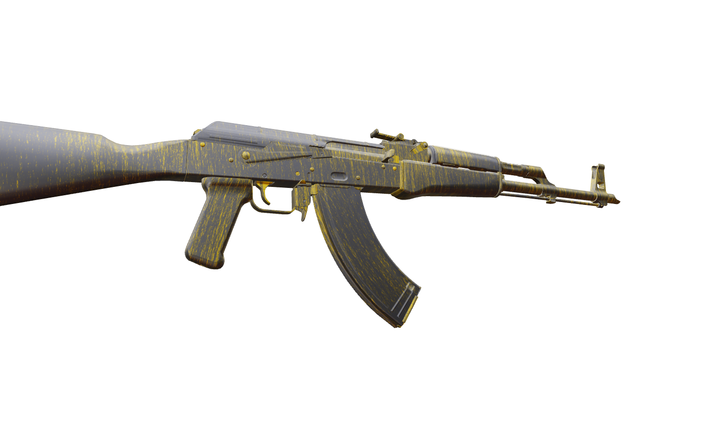 AK-47 Gold Battle-Scarred — a custom AK-47 CS2 skin