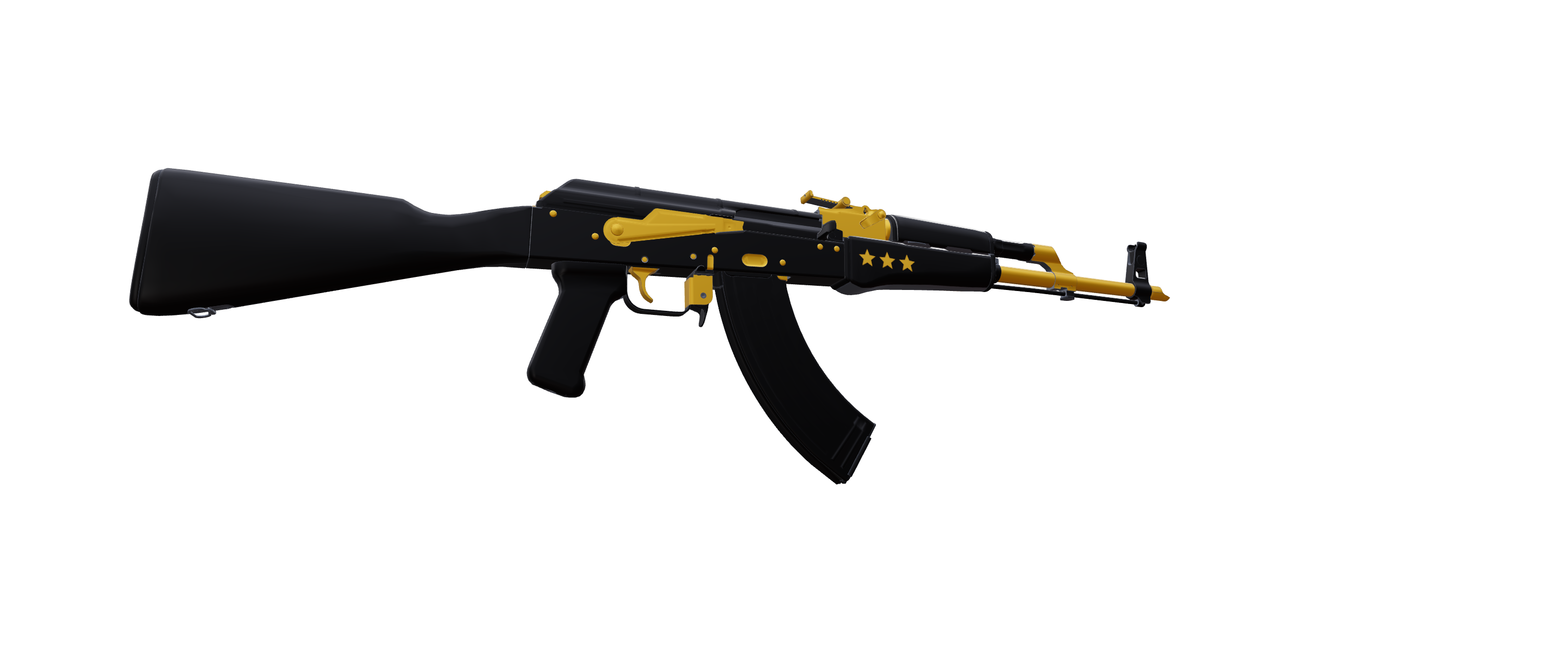 AK-47 | golden class — a custom AK-47 CS2 skin
