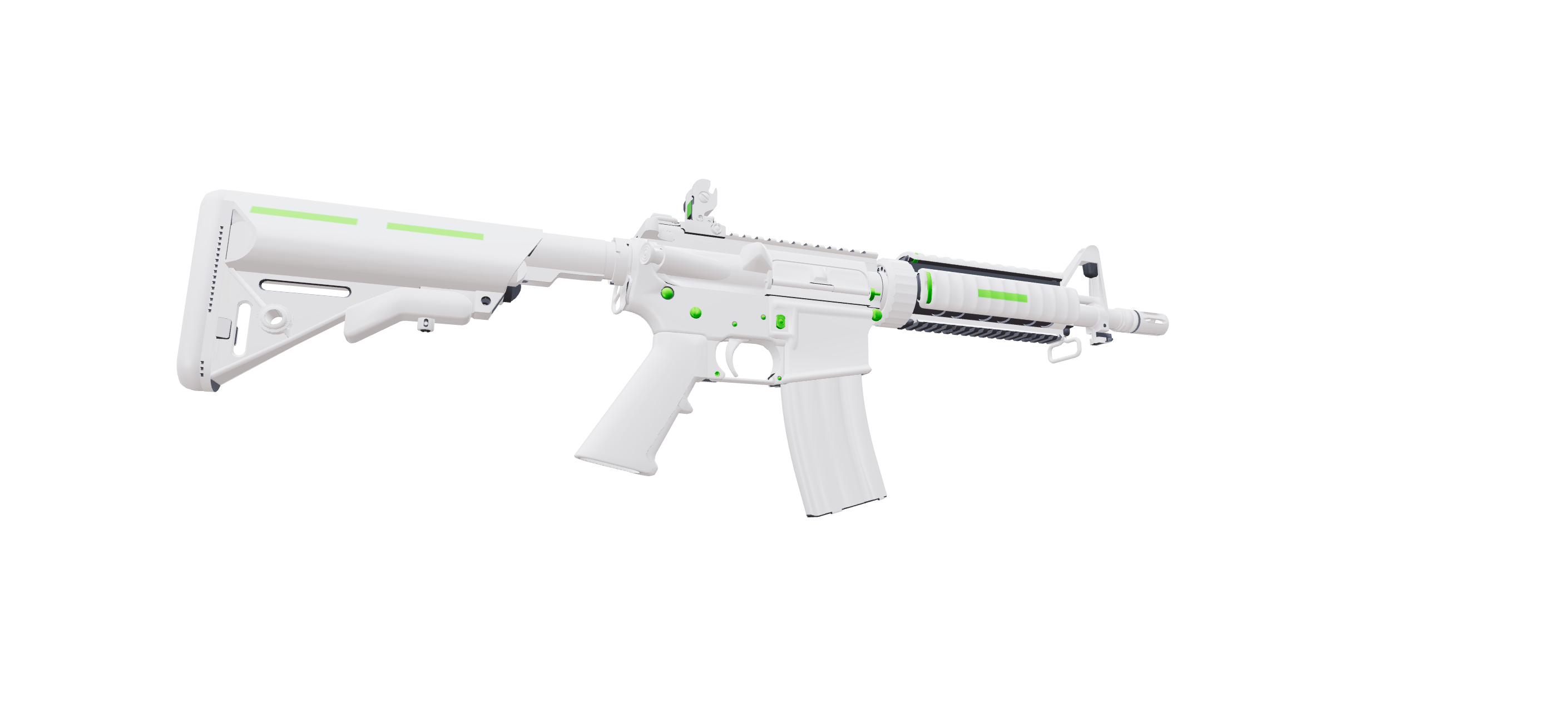 M4A4 White spection — a custom M4A4 CS2 skin